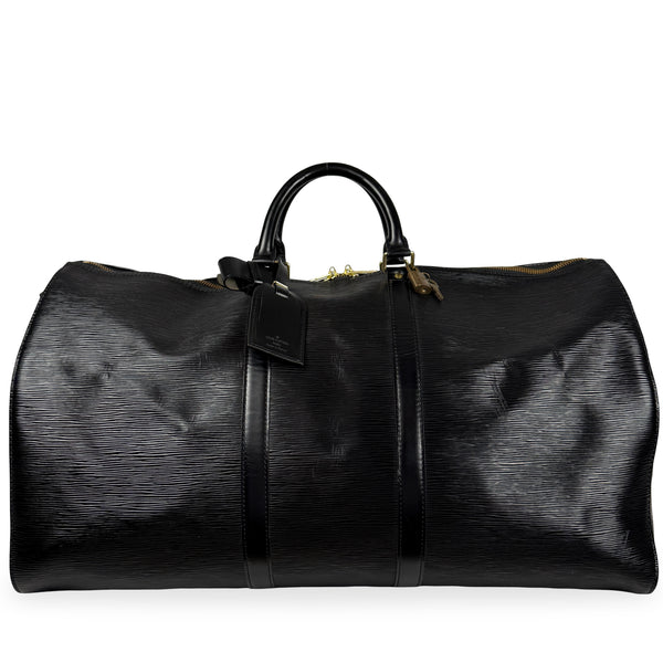 Louis Vuitton Keepall 55 Epi Leather Noir M42952