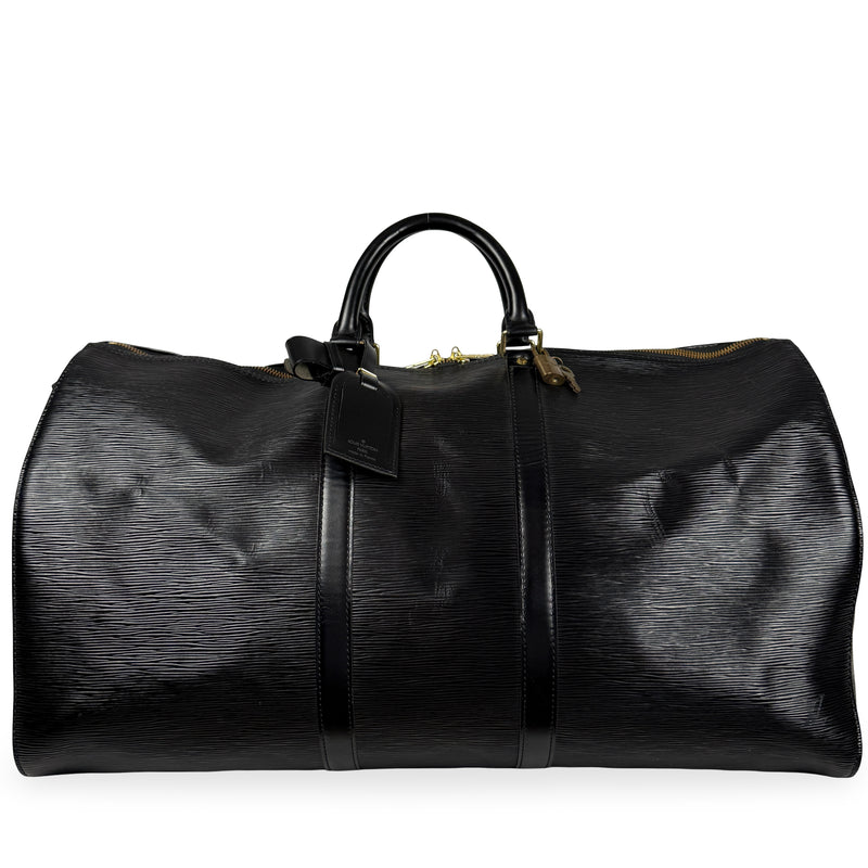 Louis Vuitton Keepall 55 Epi Leather Noir M42952